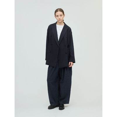 mizuiro ind デニムタックワイドパンツ | mizuiro ind 