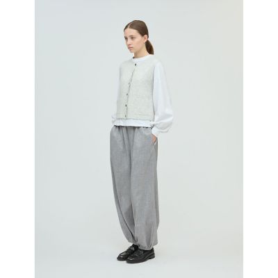 mizuiro ind タックヘムコクーンパンツ | mizuiro ind
