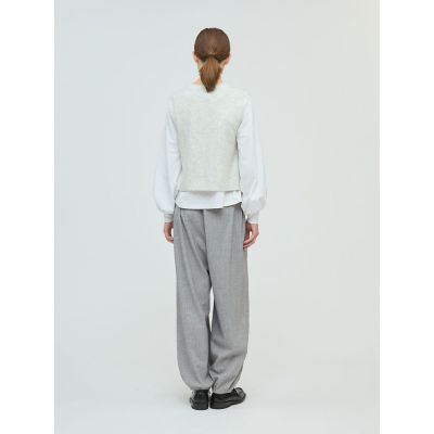 【美品】willfully タックヘムステッチワドコクーンパンツ mizuiro ind タックヘムコクーンパンツ | mizuiro ind