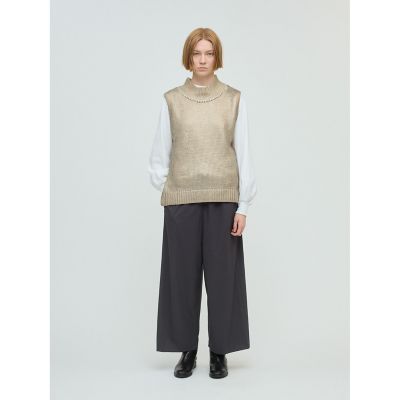 ＜mizuiro ind (Women)＞ｍｉｚｕｉｒｏ　ｉｎｄ　ワイドイージーパンツ