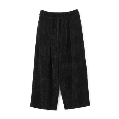 mizuiro ind (Women)/ミズイロインド mizuiro ind ベロアジャカードタックパンツ アランブラックA(99A) パンツ・ズボン【三越伊勢丹/公式】