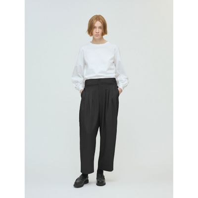 mizuiro ind ハイウエストタックパンツ | mizuiro ind