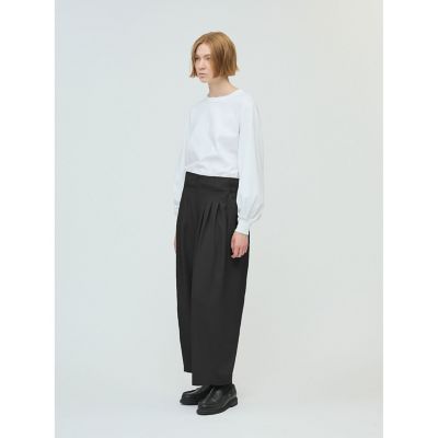 mizuiro ind ハイウエストタックパンツ | mizuiro ind