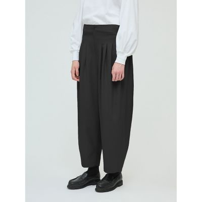 美品　mizuiroind ハイウエストタックパンツ mizuiroind（ミズイロインド）の「mizuiro ind ハイウエスト