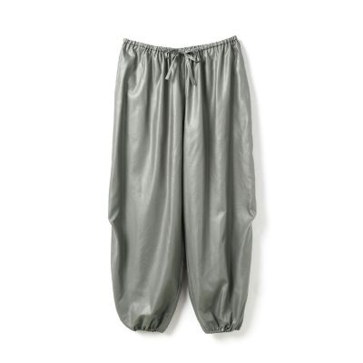 mizuiro ind (Women)/ミズイロインド mizuiro ind グロッシードローストリングヘムイージーパンツ グレー(91) パンツ・ズボン【三越伊勢丹/公式】