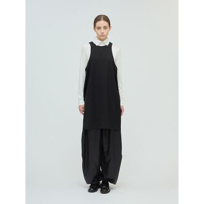 mizuiro ind グロッシードローストリングヘムイージーパンツ