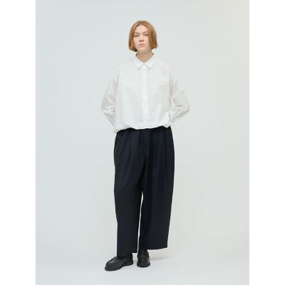 ＜mizuiro ind (Women)＞ｍｉｚｕｉｒｏ　ｉｎｄ　ワイドタックパンツ