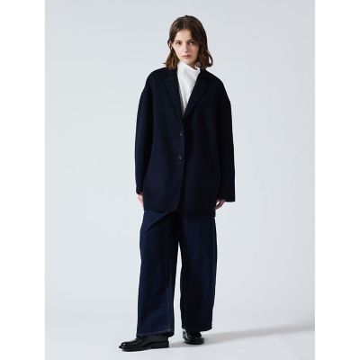 【新品24AW】mizuiro ind ウールワイドテーラードジャケット/コート mizuiro ind ウールワイドテーラードジャケット｜ MARcourt