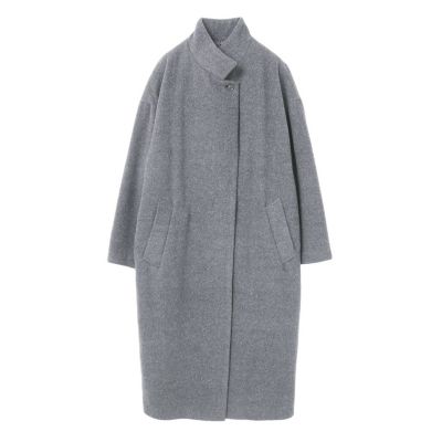 【送料無料】mizuiro ind (Women)/ミズイロインド mizuiro ind ウールブレンドスタンドカラーコート チャコールグレー(92) コート・ジャケット【三越伊勢丹/公式】