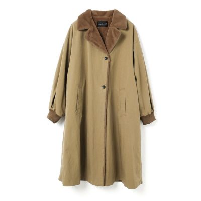 mizuiro ind (Women)/ミズイロインド mizuiro ind バックボアコート ダークベージュ(20) アウター【三越伊勢丹/公式】