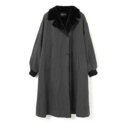 mizuiro ind (Women)/ミズイロインド mizuiro ind バックボアコート ダークグレー(92) アウター【三越伊勢丹/公式】