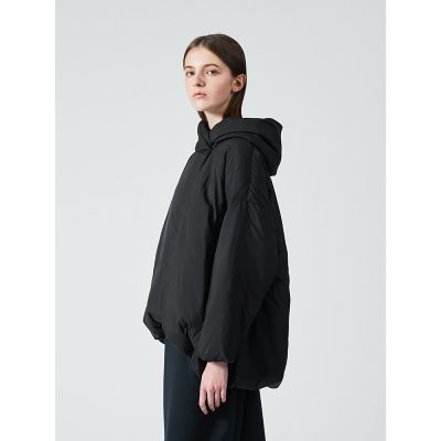 mizuiro ind フード付きショートダウンジャケット | mizuiro