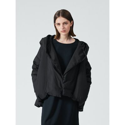 mizuiro ind フード付きショートダウンジャケット | mizuiro