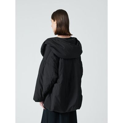 mizuiro ind フード付きショートダウンジャケット | mizuiro