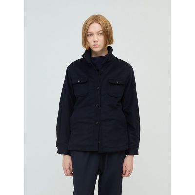 ＜mizuiro ind (Women)＞ｍｉｚｕｉｒｏ　ｉｎｄ　バックボアシャツジャケット