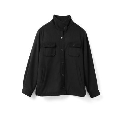 mizuiro ind (Women)/ミズイロインド mizuiro ind バックボアシャツジャケット ブラック(99) コート・ジャケット【三越伊勢丹/公式】
