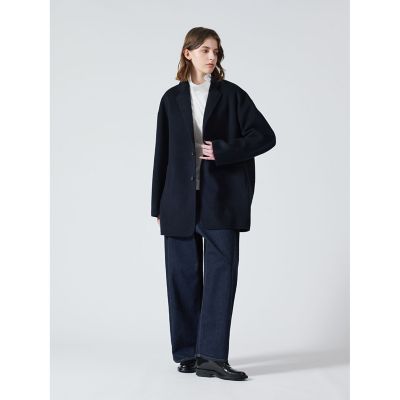 ミズイロインド オーバーサイズ ウールブレンド テーラード ジャケット