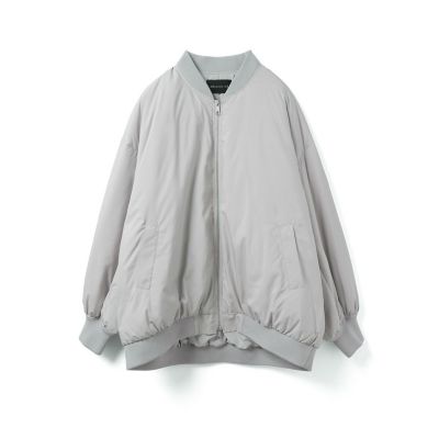 【送料無料】mizuiro ind (Women)/ミズイロインド mizuiro ind ワイドジップダウンブルゾン ライトグレー(90) コート・ジャケット【三越伊勢丹/公式】