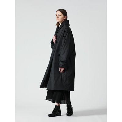 mizuiroind ミズイロインド ドレープライトダウンコート チャコール mizuiro ind ドレープライトダウンコート | mizuiro ind