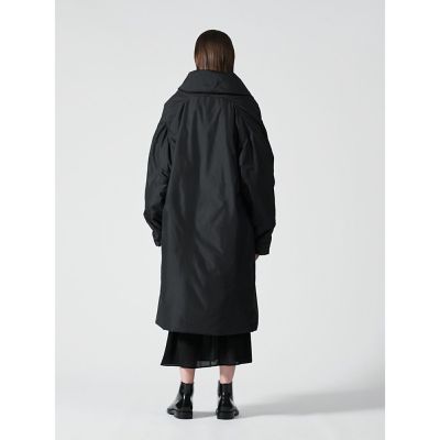 mizuiro ind ミズイロインド　ドレープダウンコート　ブラック mizuiro ind ドレープライトダウンコート｜ MARcourt ONLINE STORE