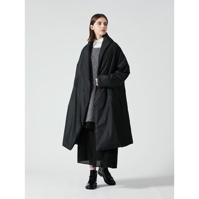 美品✨ mizuiro ind ドレープダウンコート　ブラック　黒 mizuiroind（ミズイロインド） アウター SALE 20%OFF mizuiro ind