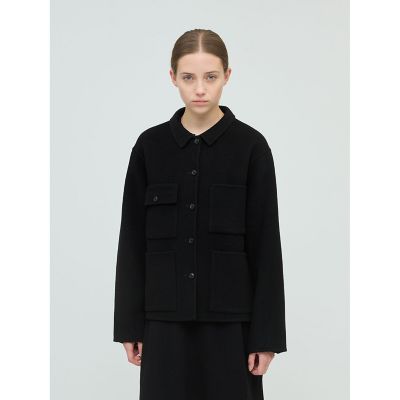 ＜mizuiro ind (Women)＞ｍｉｚｕｉｒｏ　ｉｎｄ　ウールユーティリティジャケット