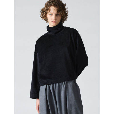 ＜mizuiro ind (Women)＞ｍｉｚｕｉｒｏ　ｉｎｄ　ブラッシュドハイネックショートプルオーバー