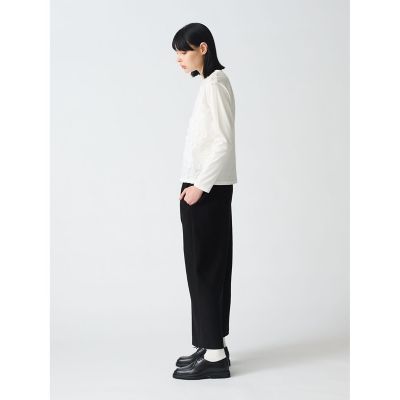 mizuiro ind レースコンビクルーネックプルオーバー
