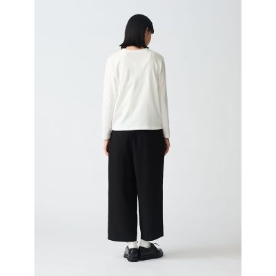mizuiro ind レースコンビクルーネックプルオーバー