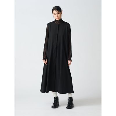mizuiro ind メッシュドットハイネックプルオーバー