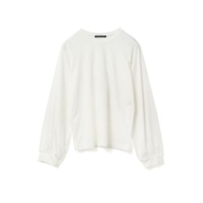 mizuiro ind クルーネックパフスリーブプルオーバー