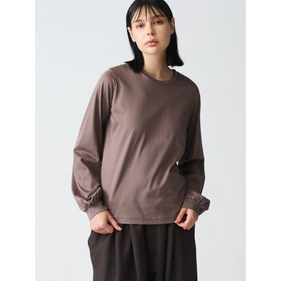 mizuiro ind クルーネックパフスリーブプルオーバー