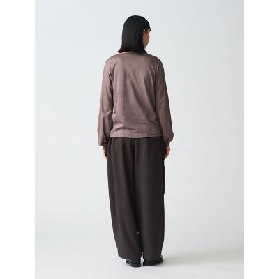 mizuiro ind クルーネックパフスリーブプルオーバー