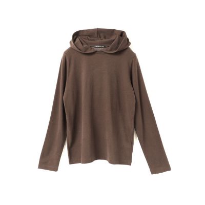 mizuiro ind (Women)/ミズイロインド mizuiro ind スリーレイヤードフード付きプルオーバー ブラウン(44) トップス【三越伊勢丹/公式】