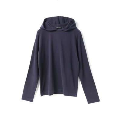 mizuiro ind (Women)/ミズイロインド mizuiro ind スリーレイヤードフード付きプルオーバー ネイビー(77) トップス【三越伊勢丹/公式】