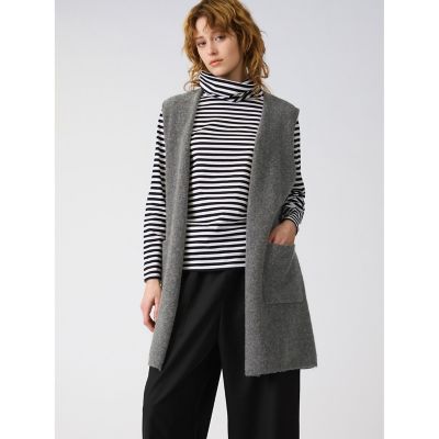 ＜mizuiro ind (Women)＞ｍｉｚｕｉｒｏ　ｉｎｄ　ベルト付きＶネックジレ