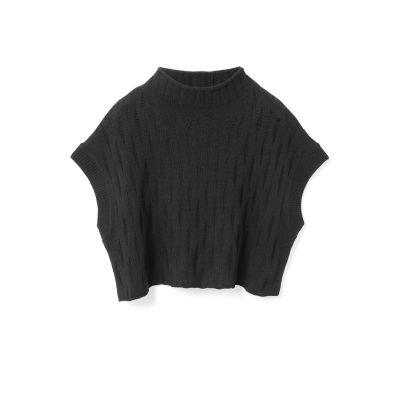 mizuiro ind（ミズイロインド） パターンニット ショートベスト