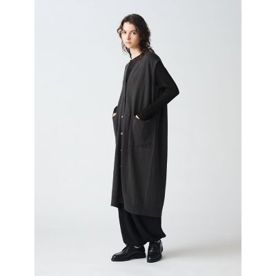りんどう【EIKO KONDO】ロングジレ ロングベスト メロウ42日本製 美品 【EIKO KONDO】エイココンドウ ロングジレ ロングベスト 42