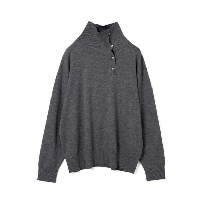 mizuiro ind ボタン付きハイネックプルオーバー | mizuiro 