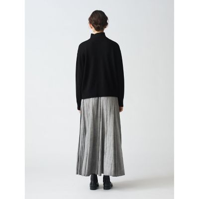 mizuiro ind ボタン付きハイネックプルオーバー