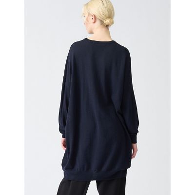 mizuiro ind ニット ワイド クルーネック チュニック mizuiro ind クルーネックワイドチュニック｜ MARcourt ONLINE