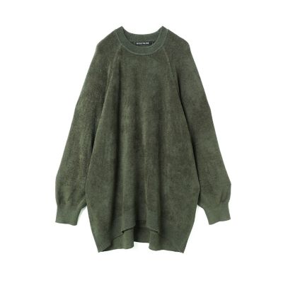 mizuiro ind モールヤーンラグランスリーブプルオーバー
