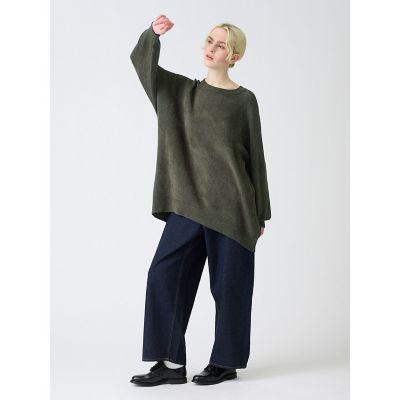 mizuiro ind ミズイロインドモールヤーンラグランスリーブプルオーバー mizuiro ind モールヤーンラグランスリーブプルオーバー