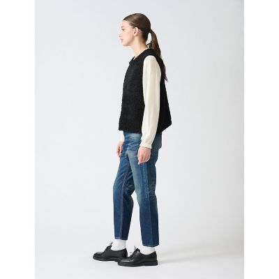 mizuiro-ind コットンヤーンショートベスト MARcourt｜mizuiro ind テープヤーンショートベスト | Rakuten