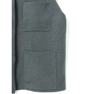 mizuiro ind 襟付きワイドベスト | mizuiro ind (Women