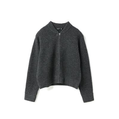 mizuiro ind ワッフルジップブルゾン | mizuiro ind (Women