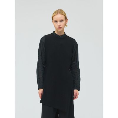 ＜mizuiro ind (Women)＞ｍｉｚｕｉｒｏ　ｉｎｄ　サイドスリットリブベスト