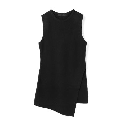 mizuiro ind サイドスリットリブベスト | mizuiro ind