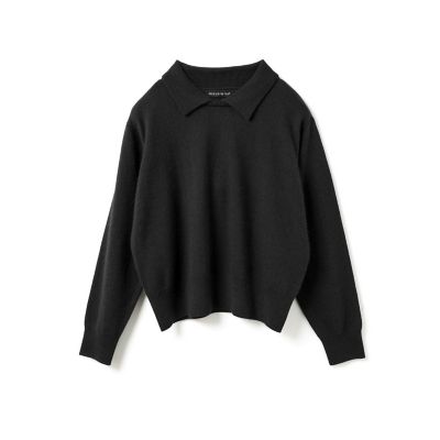 mizuiro ind ハイゲージ襟付きプルオーバー | mizuiro ind