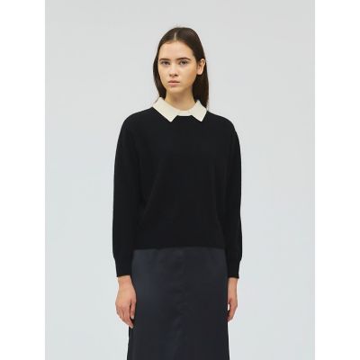 mizuiro ind ハイゲージ襟付きプルオーバー | mizuiro ind